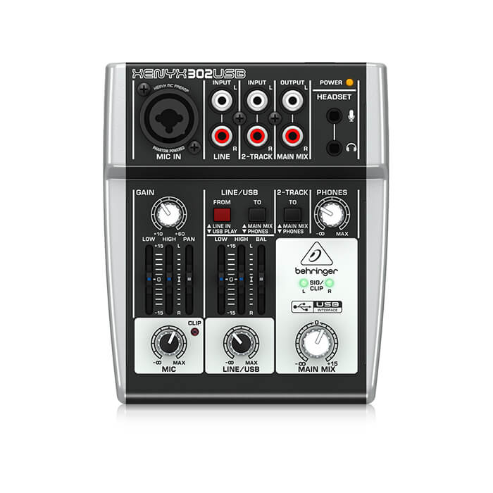 Behringer 302USB Premium 5-Input Mixer - Image 1