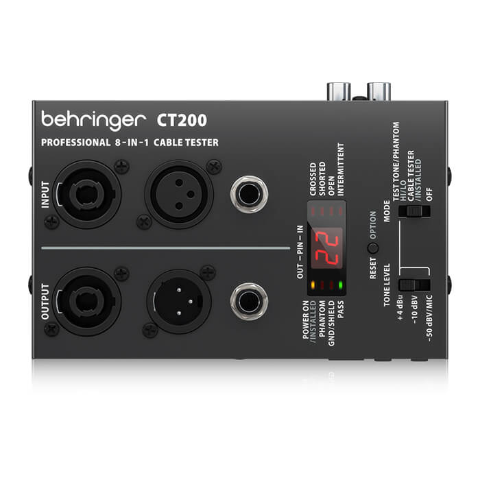 Behringer CT200 Microprocessor-Controlled 8-in-1 Cable Tester - Image 1
