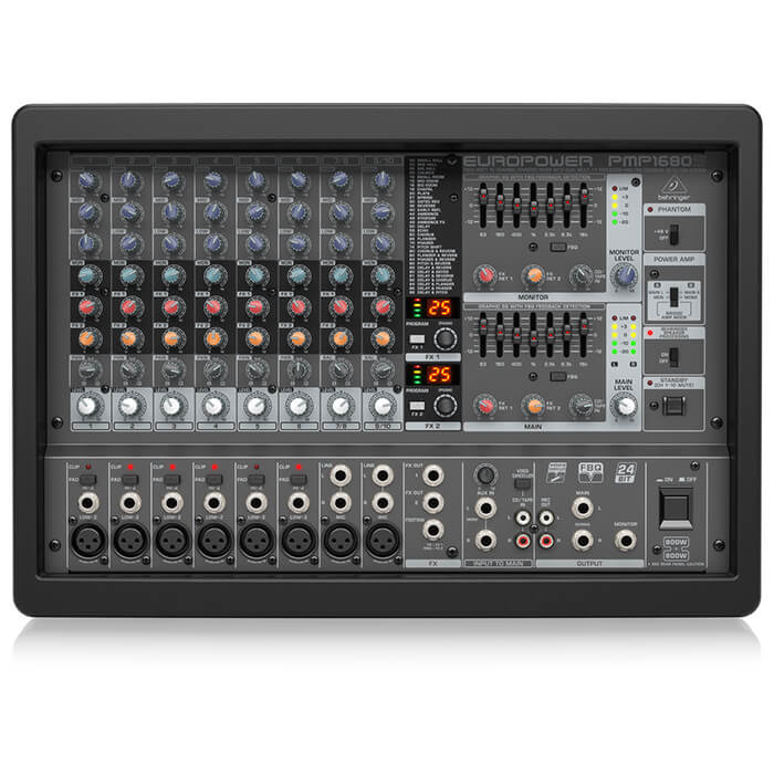 Behringer PMP1680S 1600 Watt 10 Channel Powered Mixer - Image 1