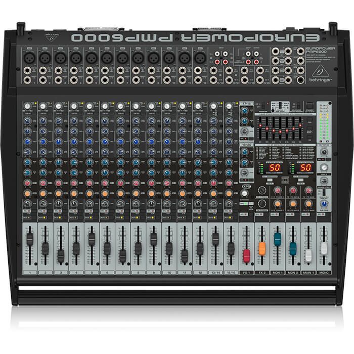 Behringer PMP6000 1600-Watt 20-Channel Powered Mixer - Image 1