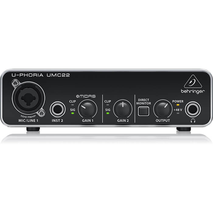 Behringer UMC22 2x2 USB Audio Interface - Image 1