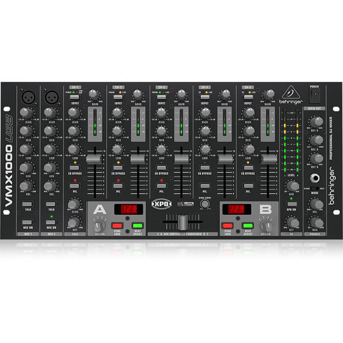 Behringer VMX1000USB 7-Channel Rack-Mount DJ Mixer - Image 1