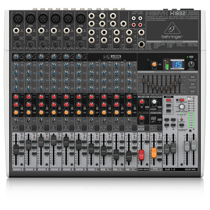 Behringer X1832USB Premium 18-Input 3/2-Bus Mixer with XENYX - Image 1