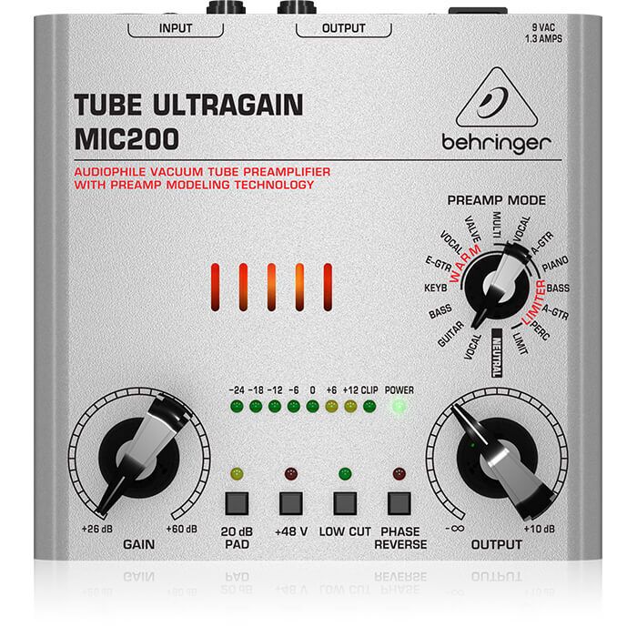 Behringer MIC200 Audiophile Vacuum Tube Preamplifier - Image 1