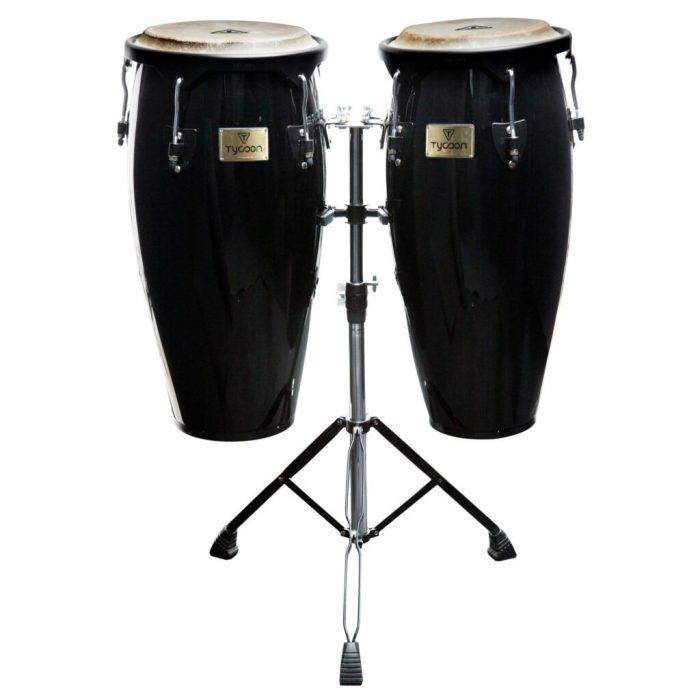 Tycoon STC-B BK/D Supremo Series Black Congas - Image 1