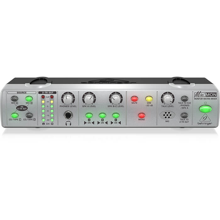 Behringer MON800 Ultra-Compact Stereo Monitor Matrix Mixer with Talkback Mic - Image 1