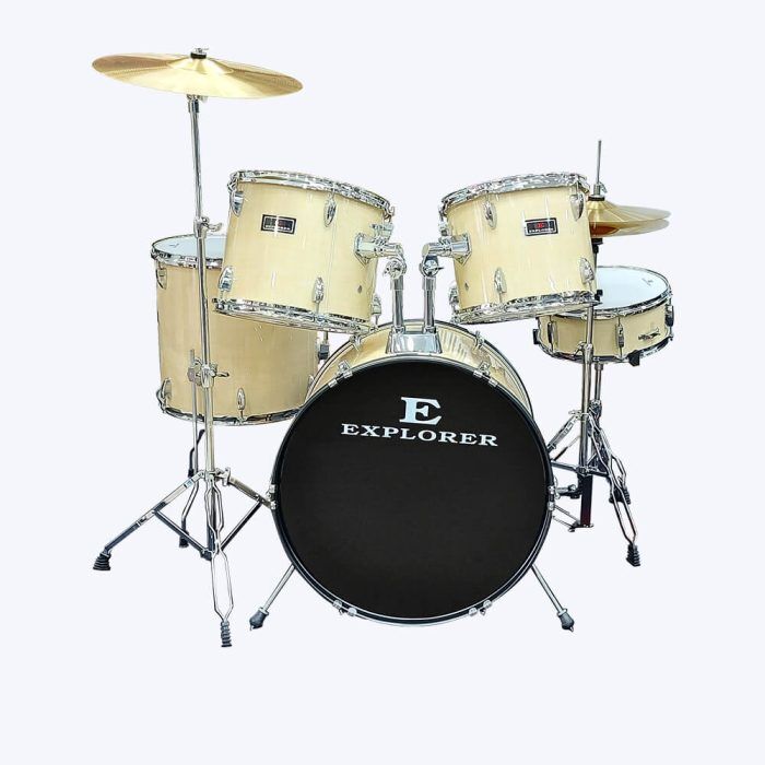 Explorer JBP 0406 Drum Set - Natural Finish - Image 1