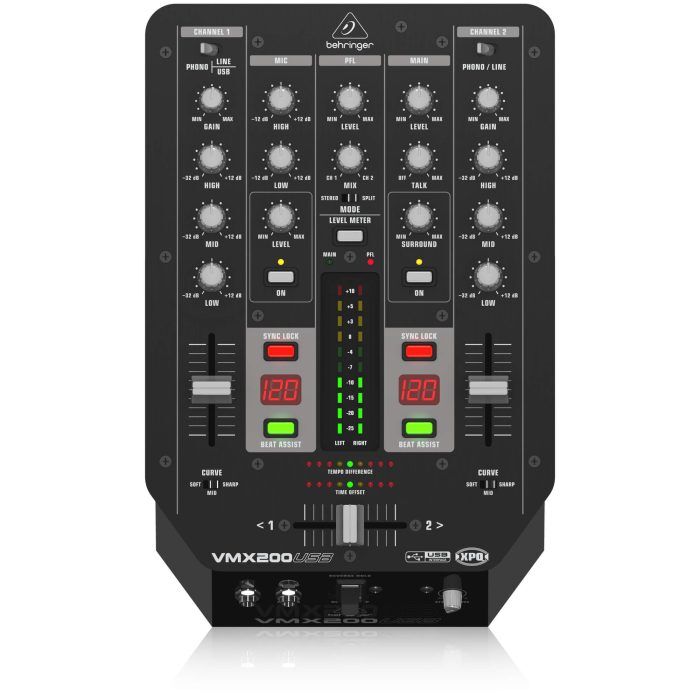Behringer VMX200USB Professional 2-Channel DJ Mixer - Image 1